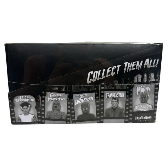 New Universal Monsters Of The Silver Screen Super 7 Reaction Figures Sealed Box - Picture 4 of 5